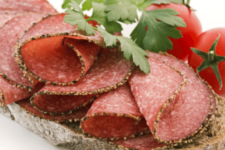 Mini Salami Roll with Herbs
