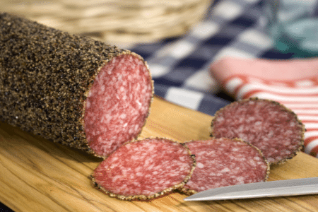 Mini Salami Roll with Pepper
