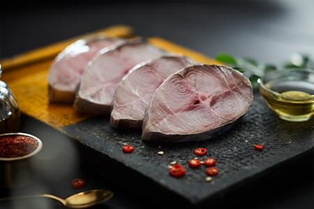 Seer Fish/Anjal Steak/Round Slice - With Bone