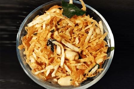 Badam diye Jhuri Aloo bhaja