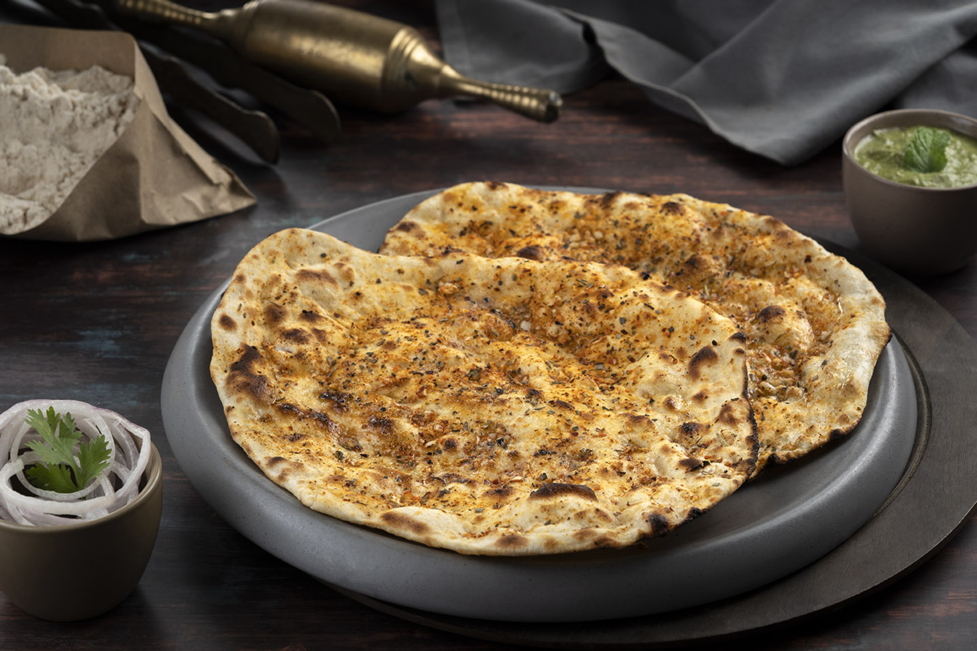 Garlic & Mix Herb Naan