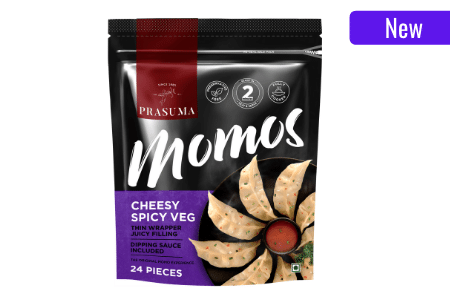 Cheesy Spicy Veg Momos (Party Pack)