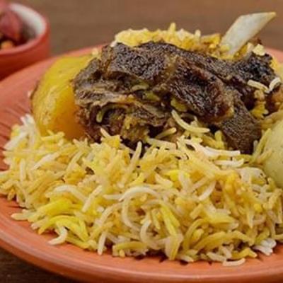 Mezban- E- Gosht Biryani (Kolkata Style)