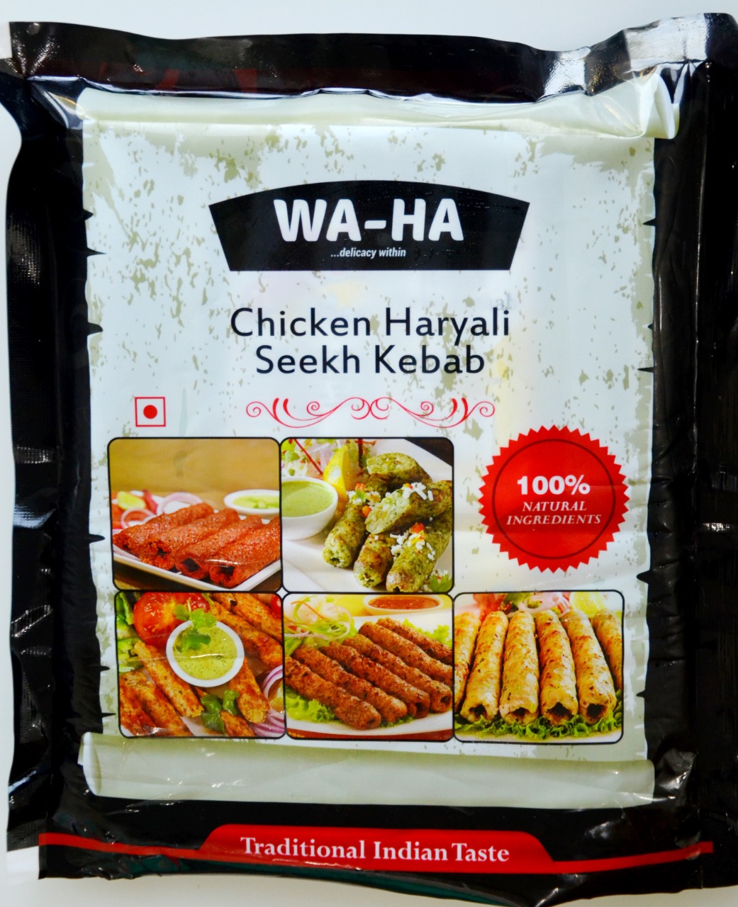 WA-HA Chicken Haryali Seekh Kebab (500g)