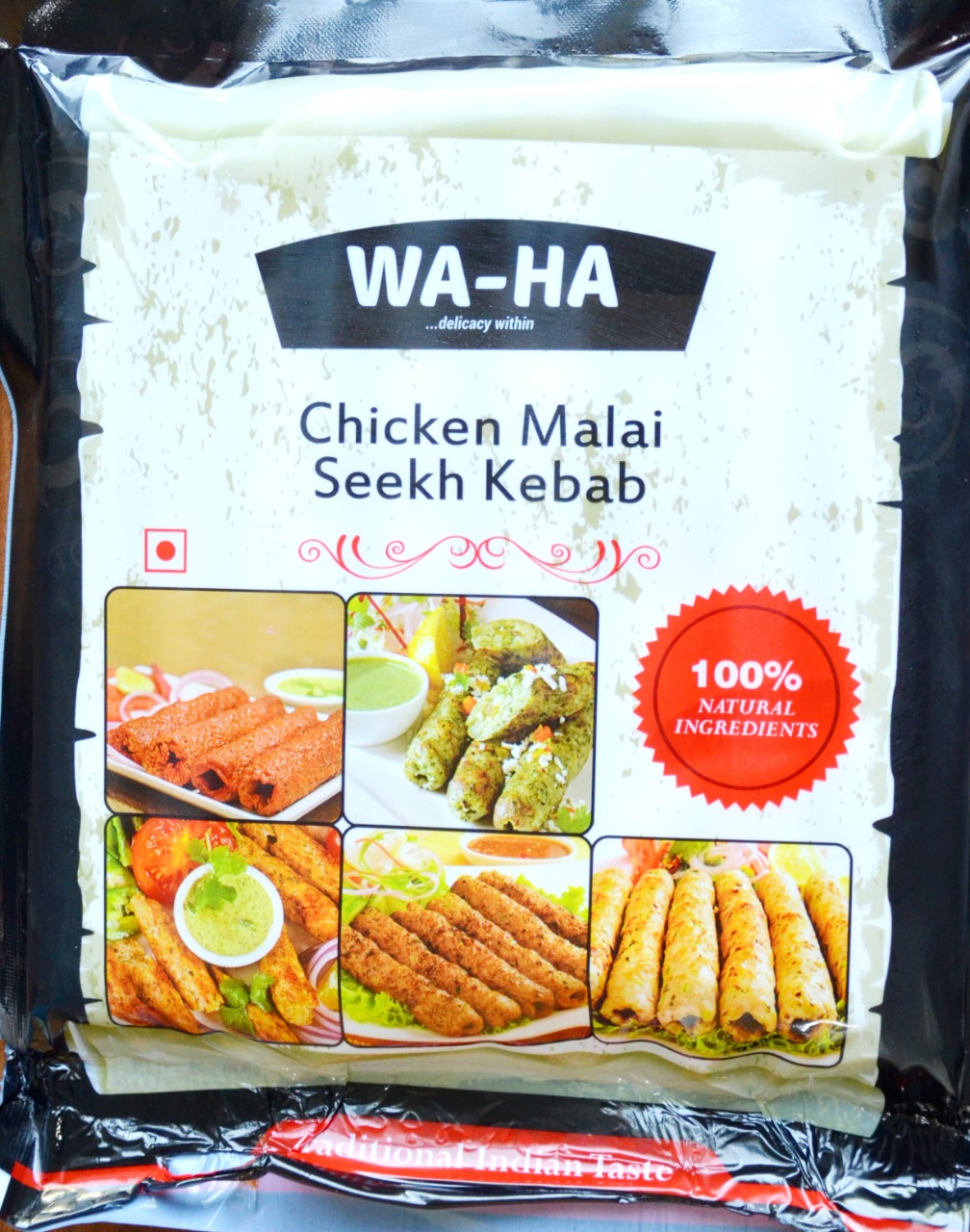 WA-HA Chicken Malai Seekh Kebab (500g)