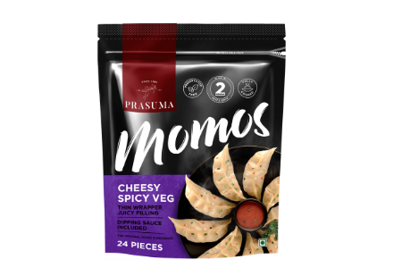 Cheesy Spicy Veg Momos (Party Pack)