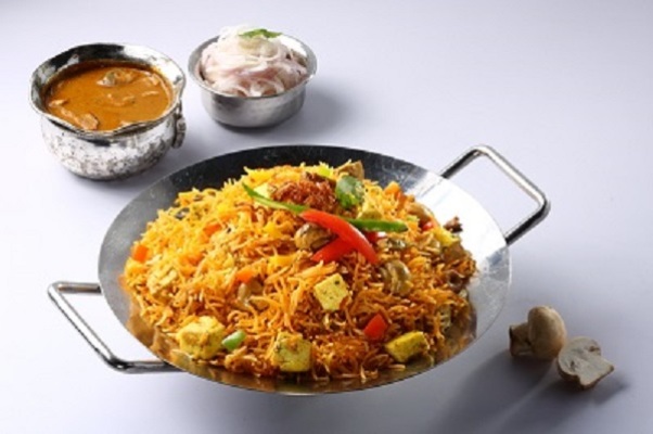 Paneer Mushroom Biryani