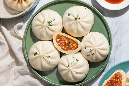 Spicy Veg Bao Buns