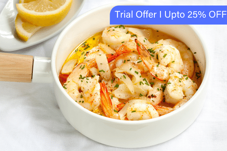 Prawn in Lemon Beurre Blanc (Butter Sauce)