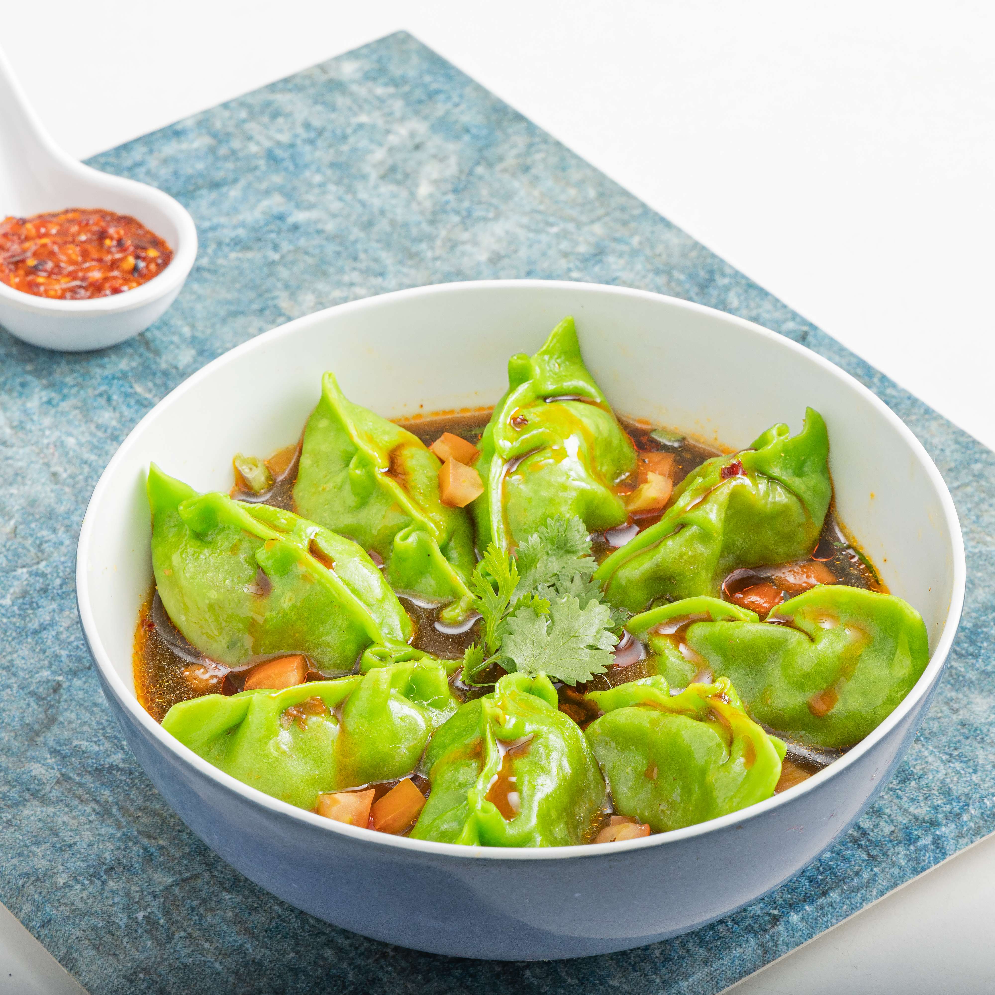 Veg dumplings with kare broth - 16 large pc