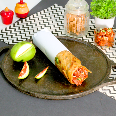 Achari chicken jumbo roll