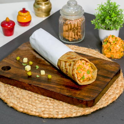 Matar paneer jumbo roll
