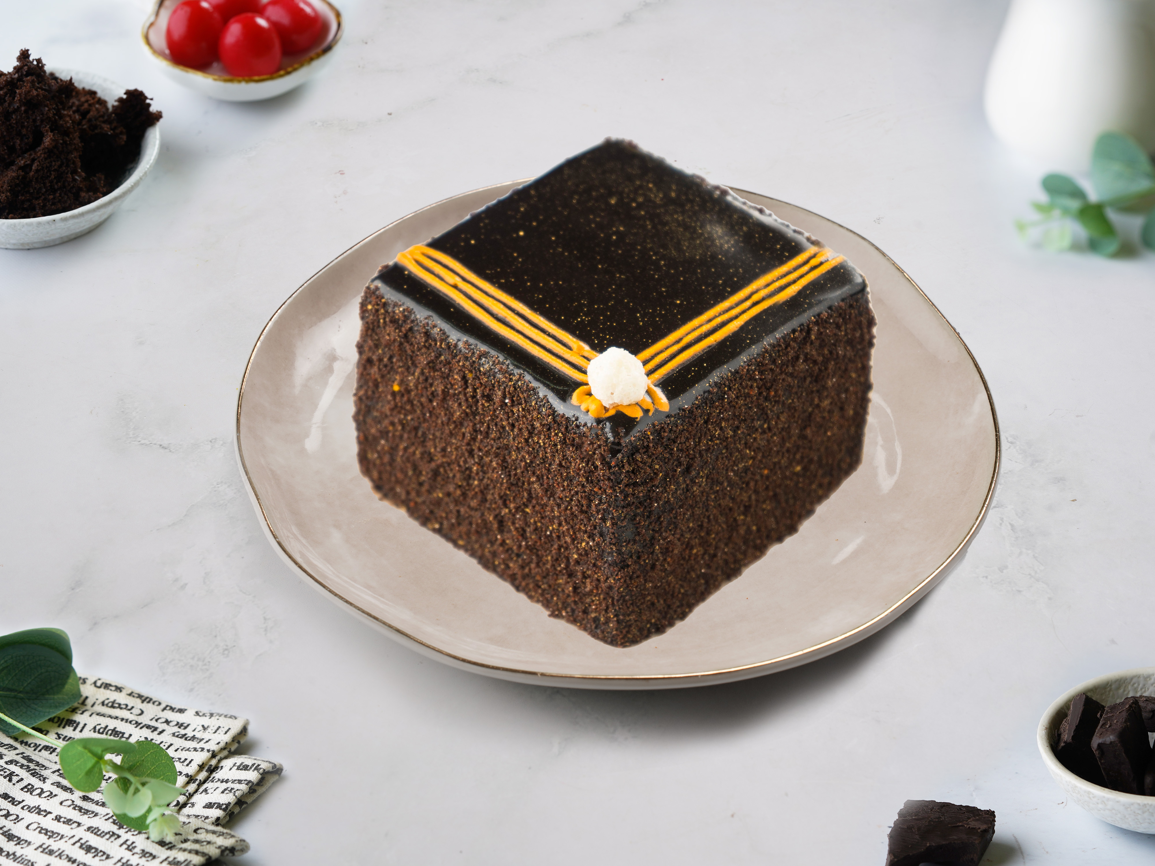 Chocolate truffle bento cake