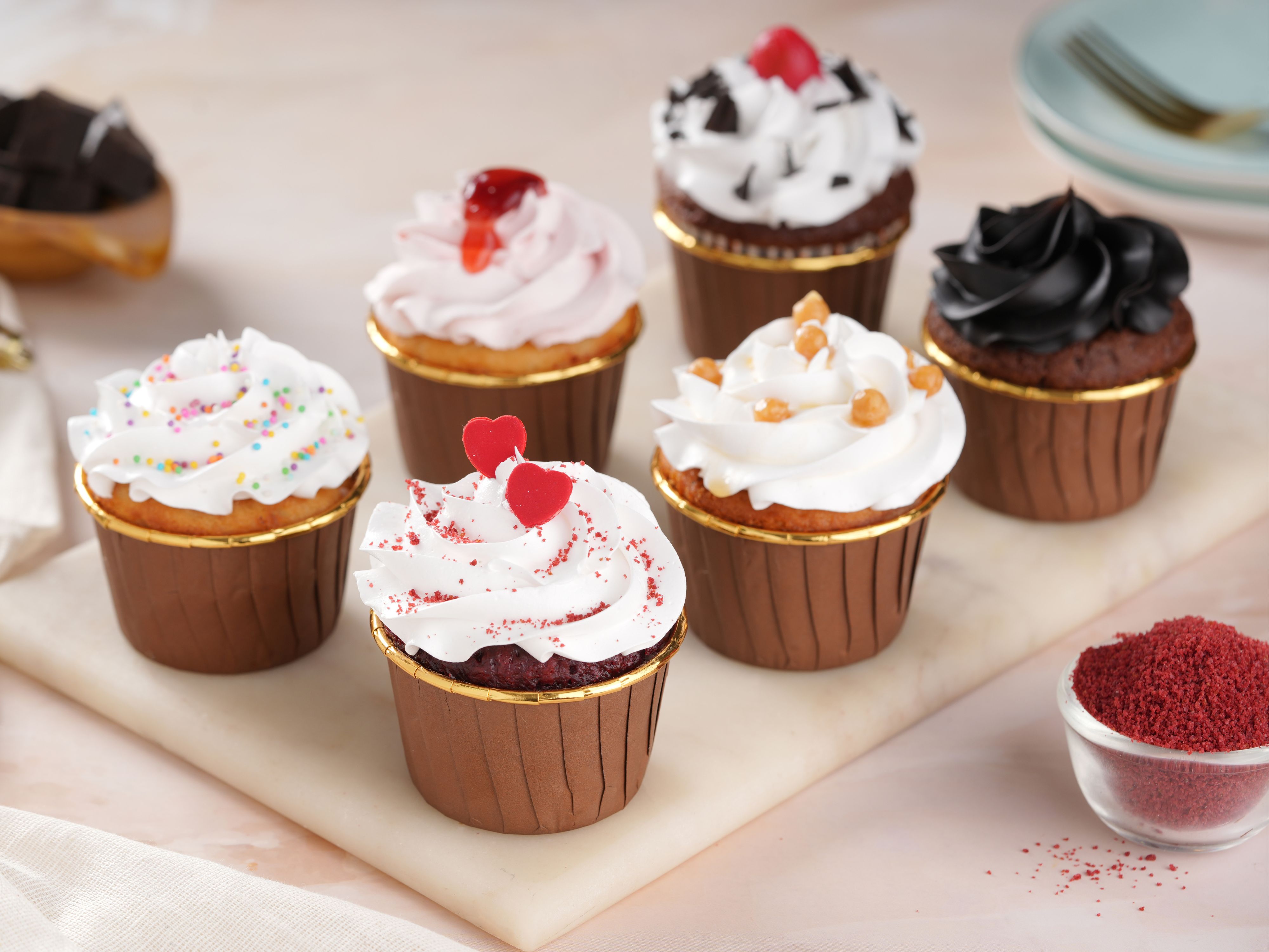 Choice of any six cupcakes