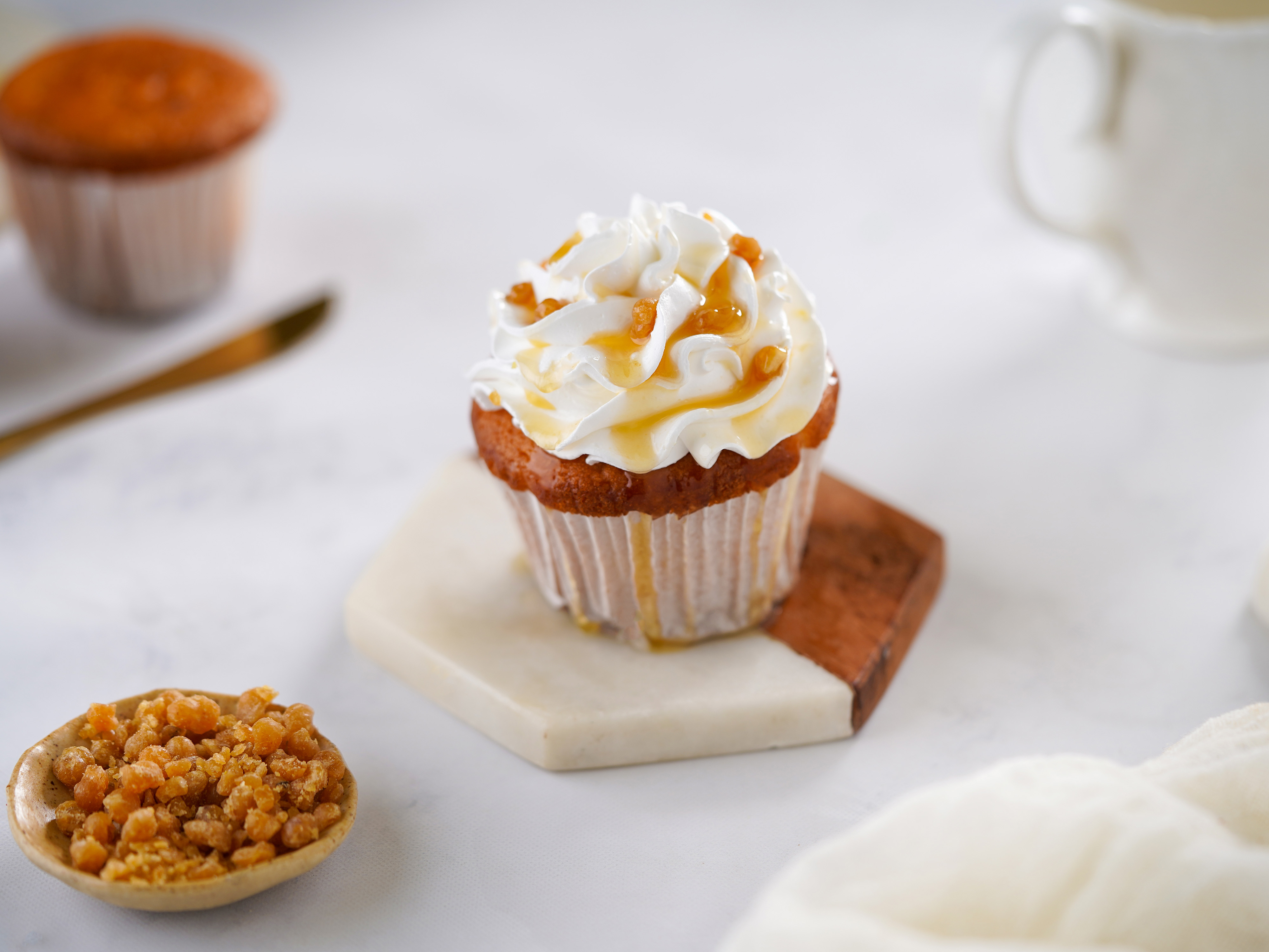 Butterscotch cupcake