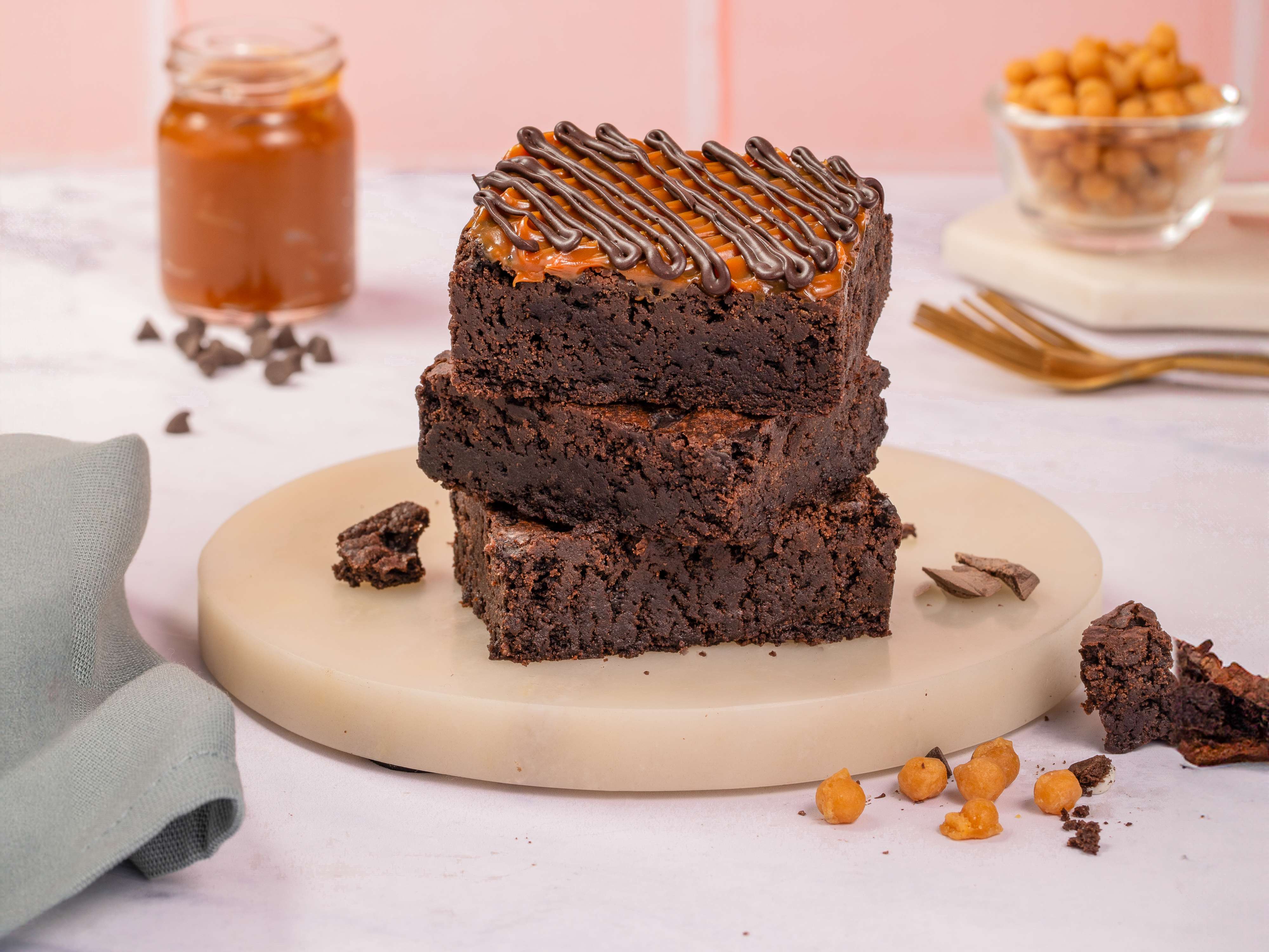 Millionaire brownie - 1pc