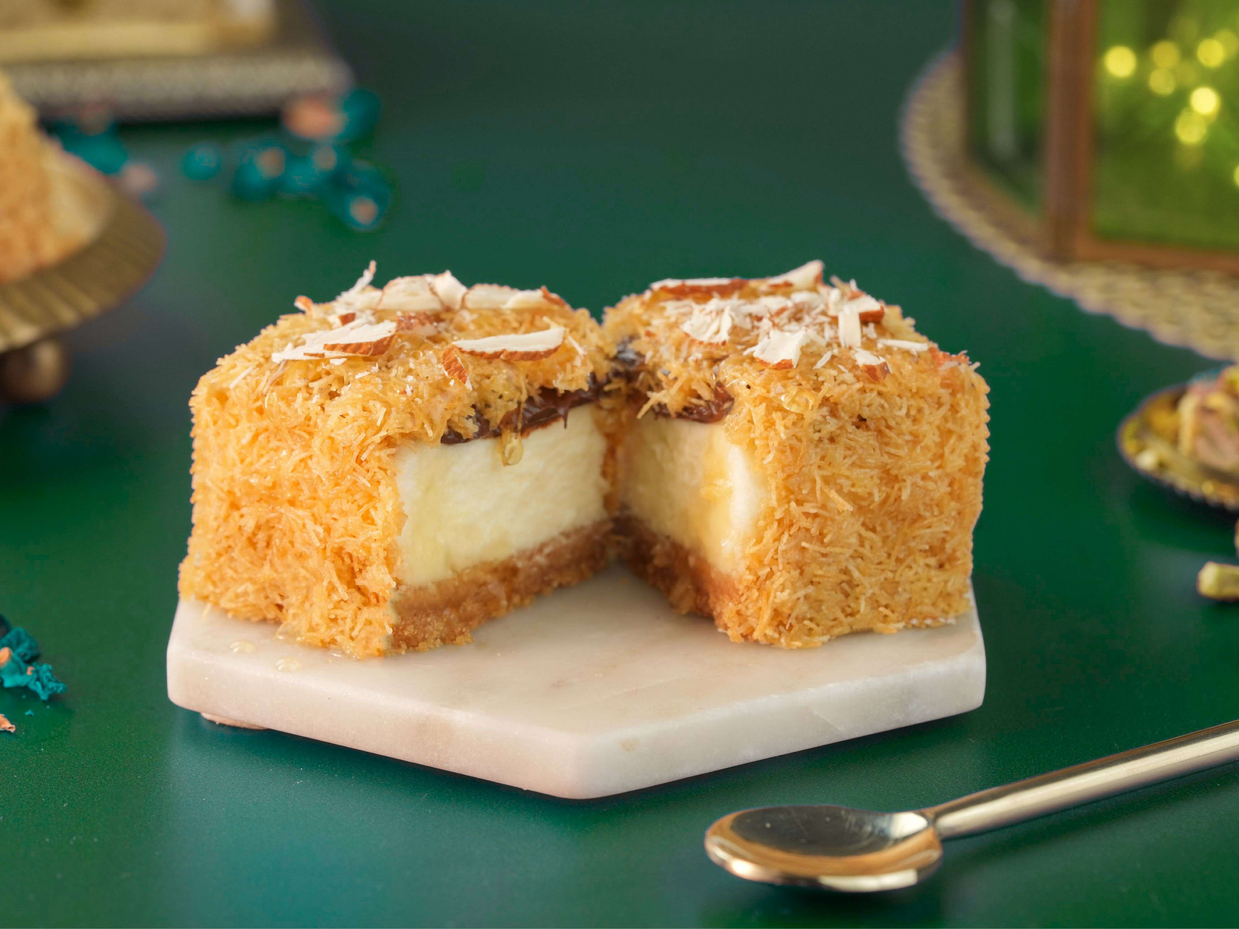 Hazel heaven kunafa cheesecake