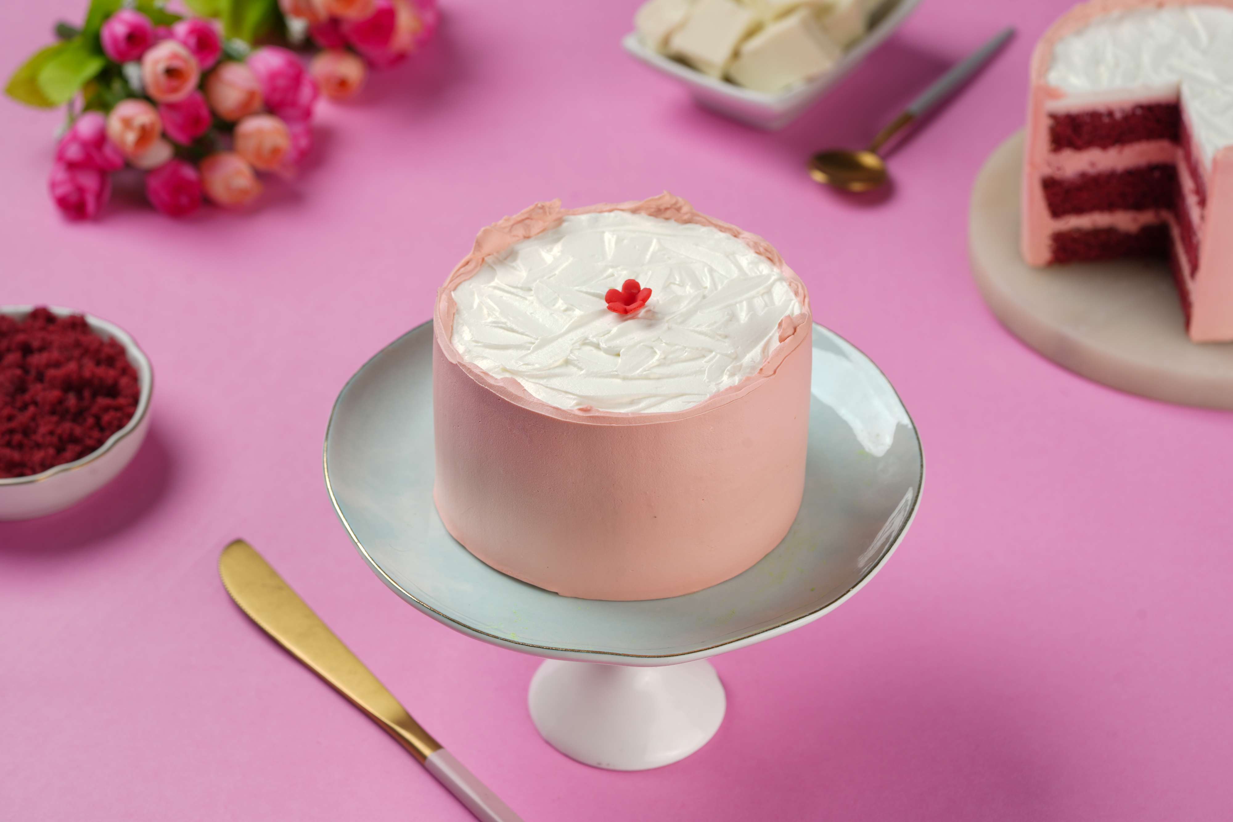 Red velvet bento cake