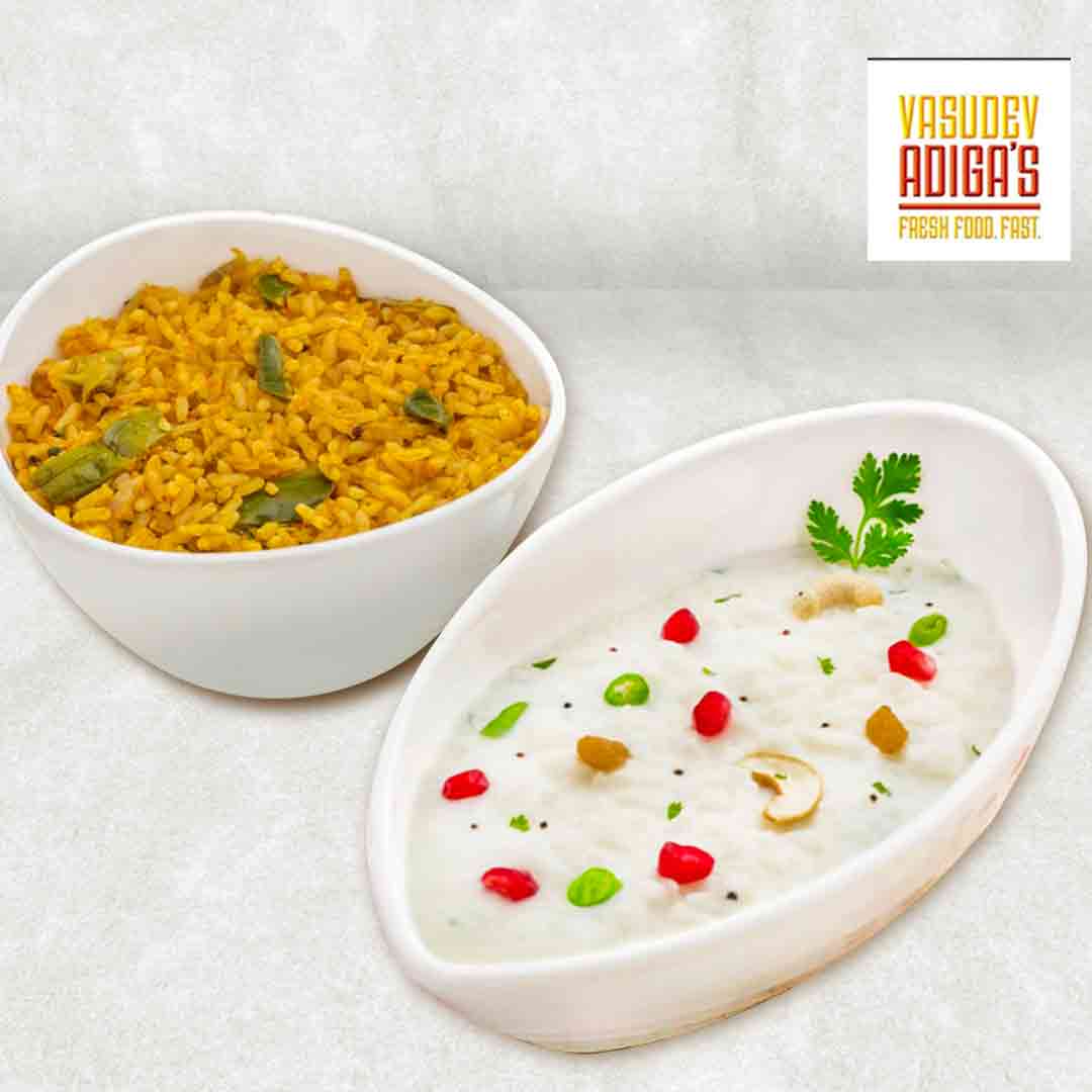Rice of the day + curd rice 