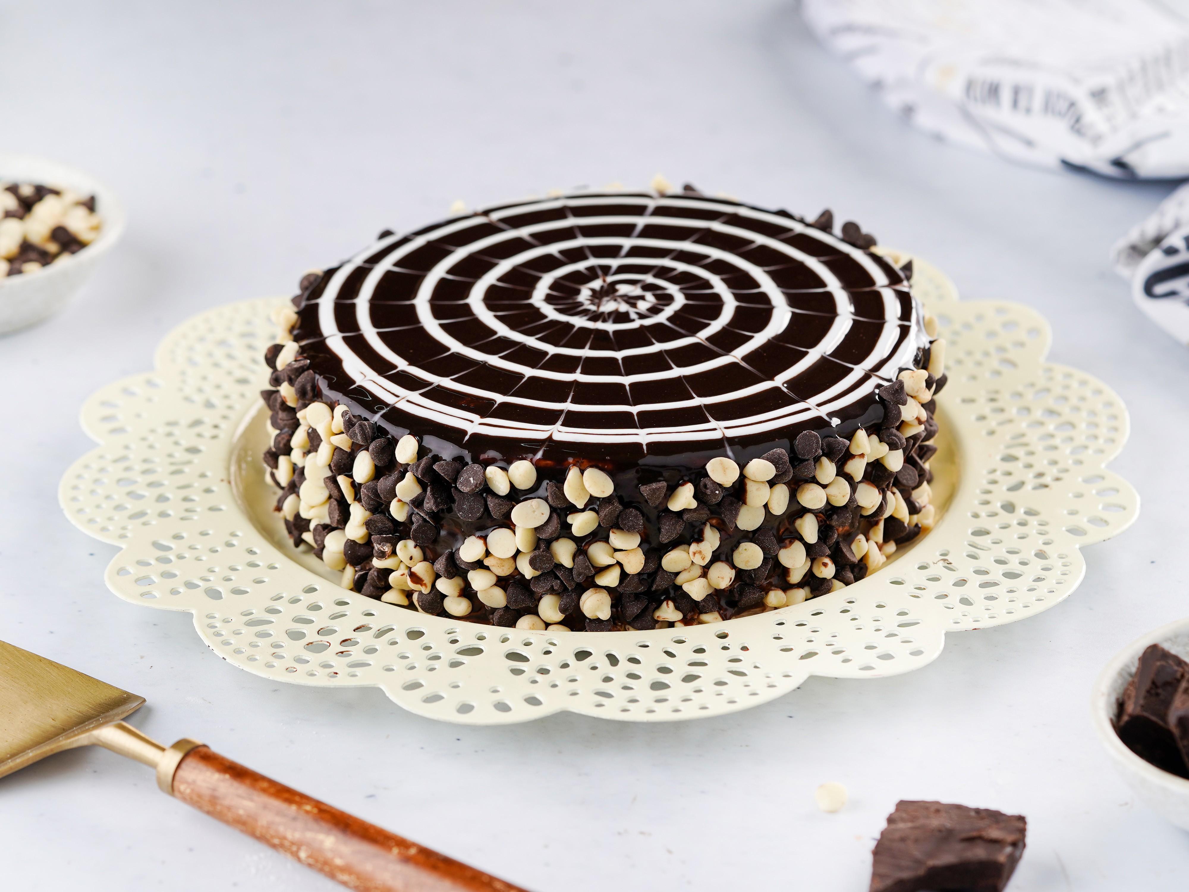 Death by chocolate eggless cake
