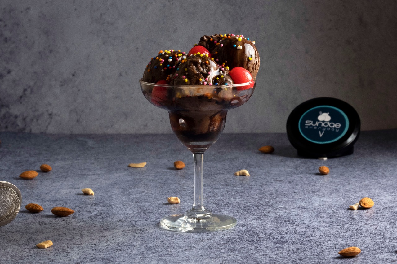 Chocolate sprinkle sundae