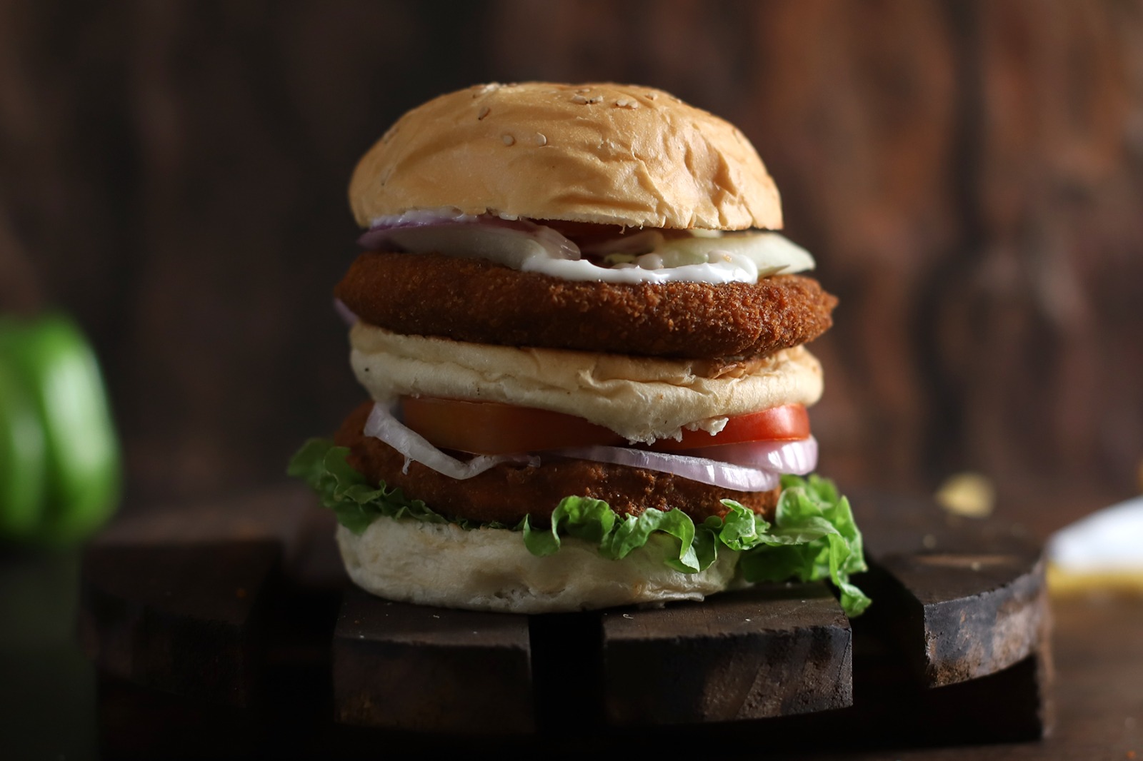 Chipotle chicken jumbo burger