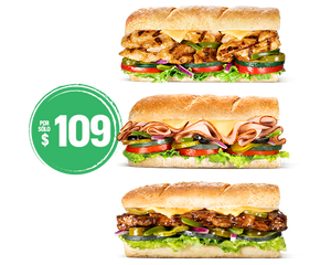 2 Subs x $109