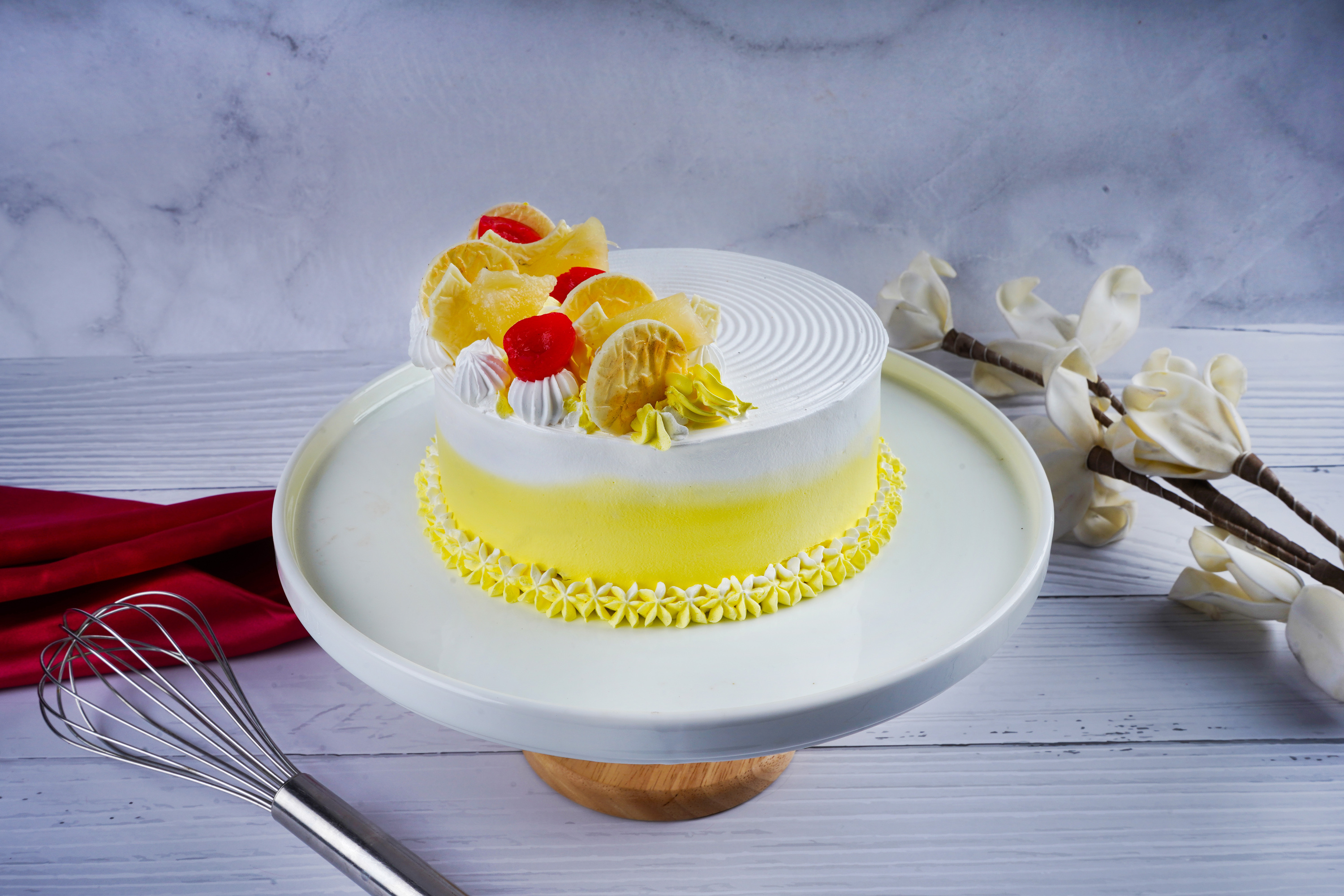 Pineapple cake [eggless]