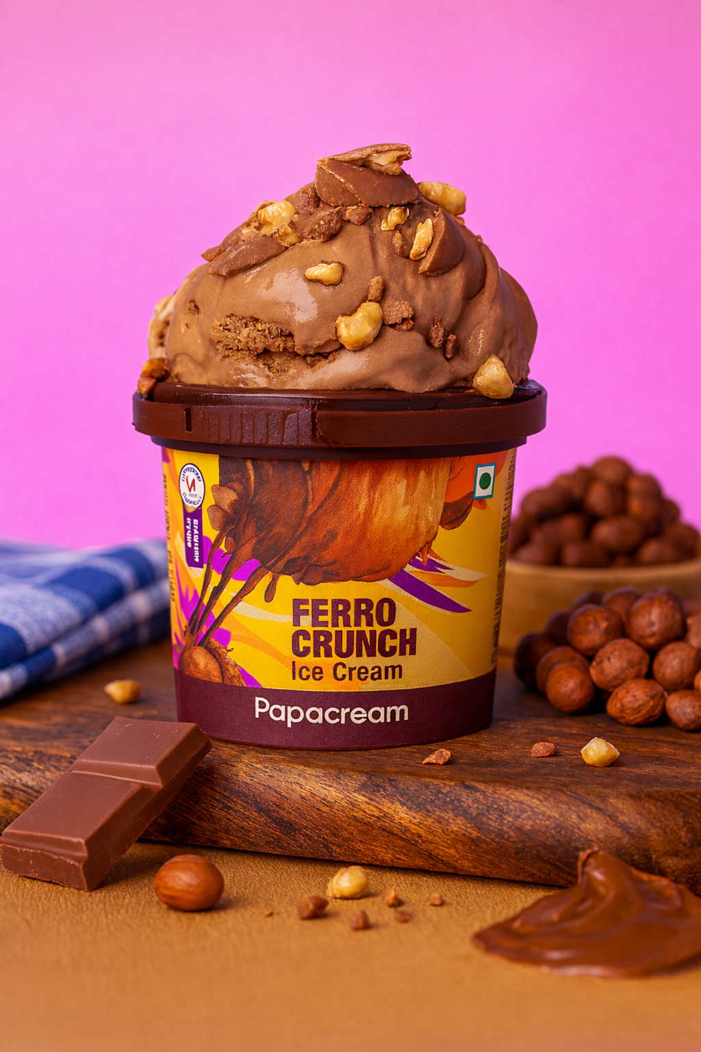 Ferro Crunch Ice Cream - 100 Ml