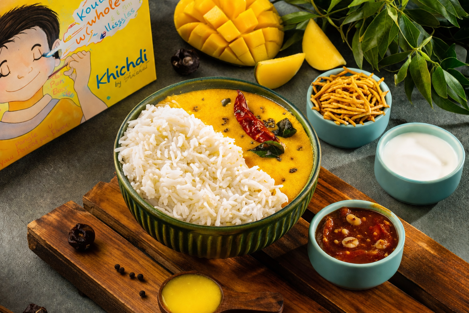 Mango Kadhi Rice Combo