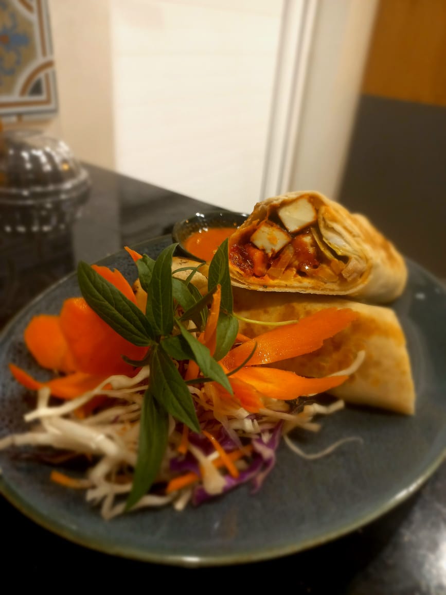 Harissa Paneer Wrap