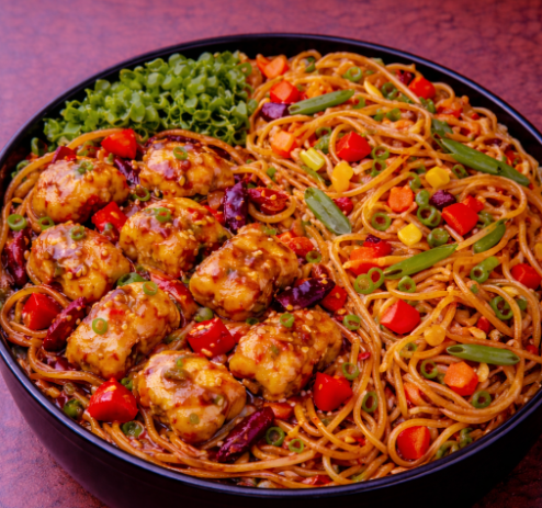 Fish Hot Garlic Noodles Combo