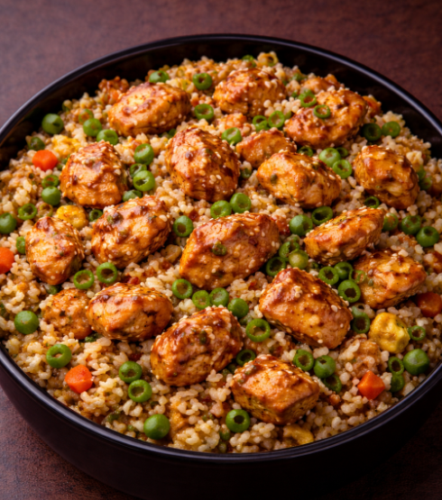 Butter Garlic Chicken Fried Rice (Non Veg)