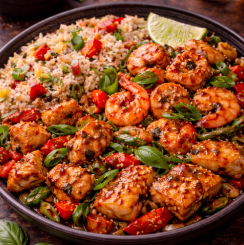 Celebration Basil Rice Bowl (Non Veg)