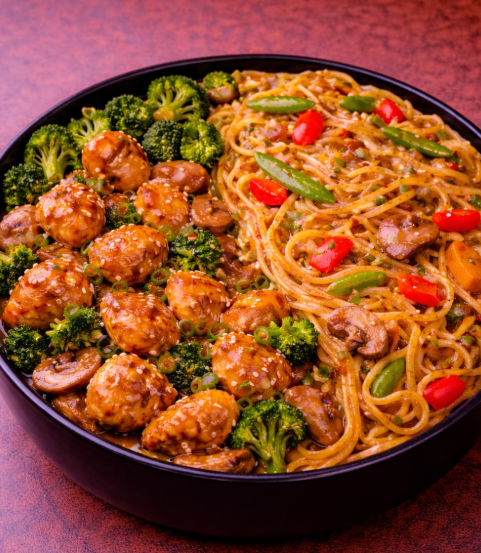 Chicken Soy Garlic Noodles Combo