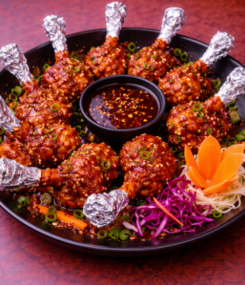 Beijing style chicken lollypop