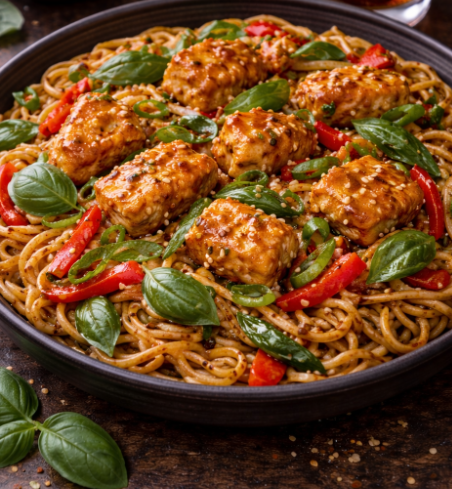 Chicken Chilli Basil Noodles Combo
