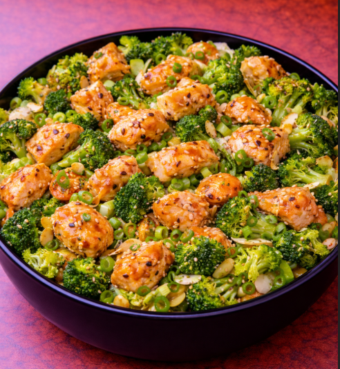 Warm Chicken Broccoli Salad