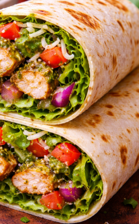 Pesto Chicken Wrap