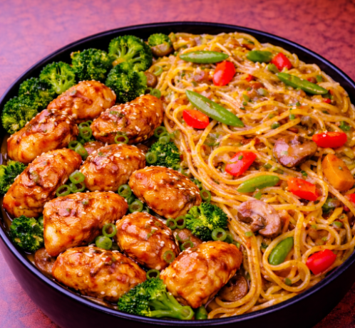 Fish Soy Garlic Noodles Combo