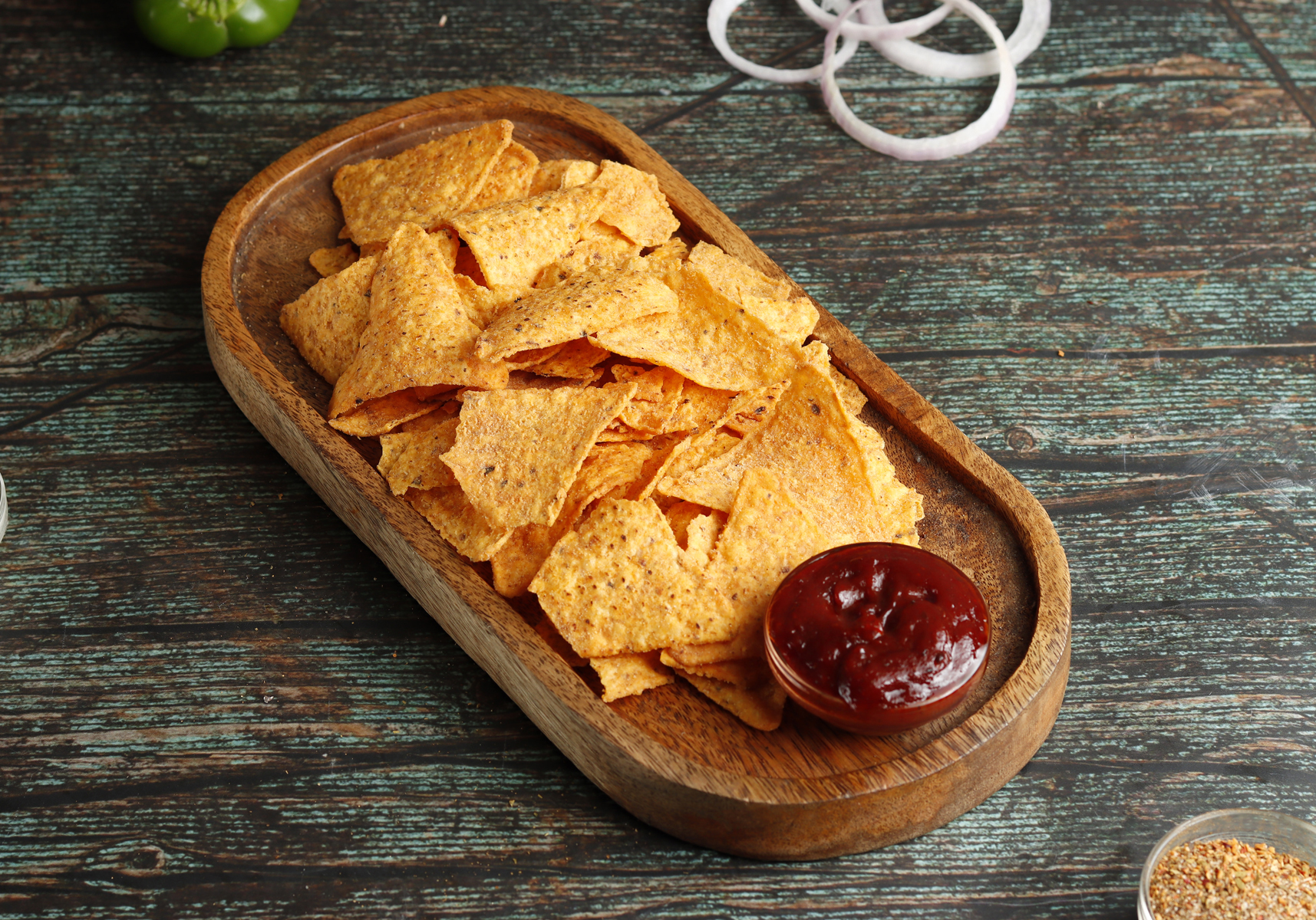 Nachos With Hot Sauce