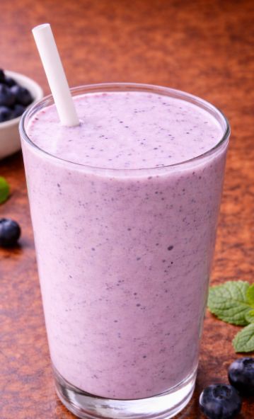 Blueberry Vanilla Milk Shake