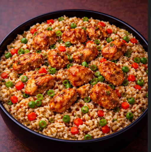 Chilli Garlic Chicken Fried Rice