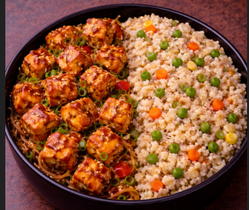Paneer Soy Garlic Rice Combo