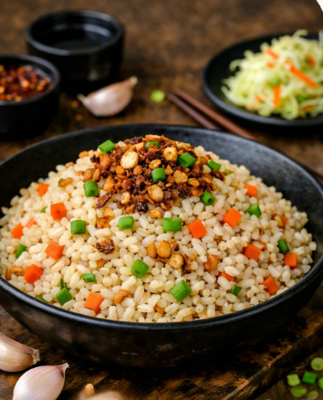 Burnt Garlic Fried Rice (veg)