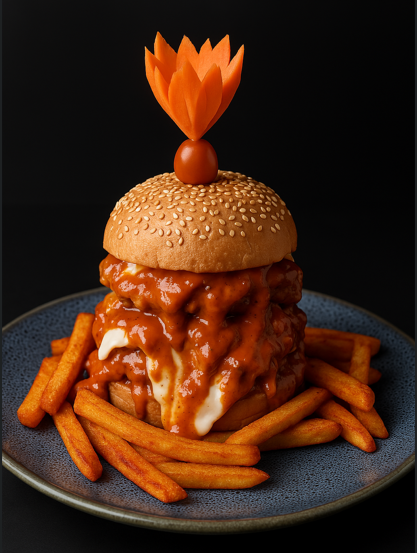 Le Celeb Maharaja Burger - Non Veg