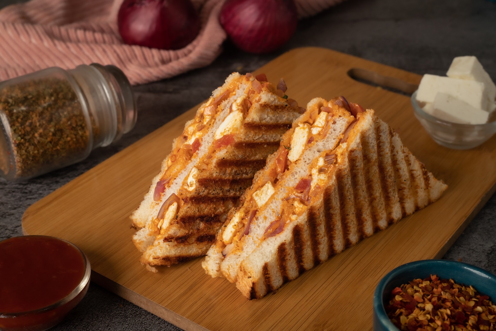 Paneer Tikka Sandwich