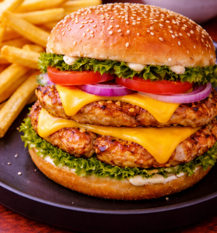 Double Cheese Chicken Burger