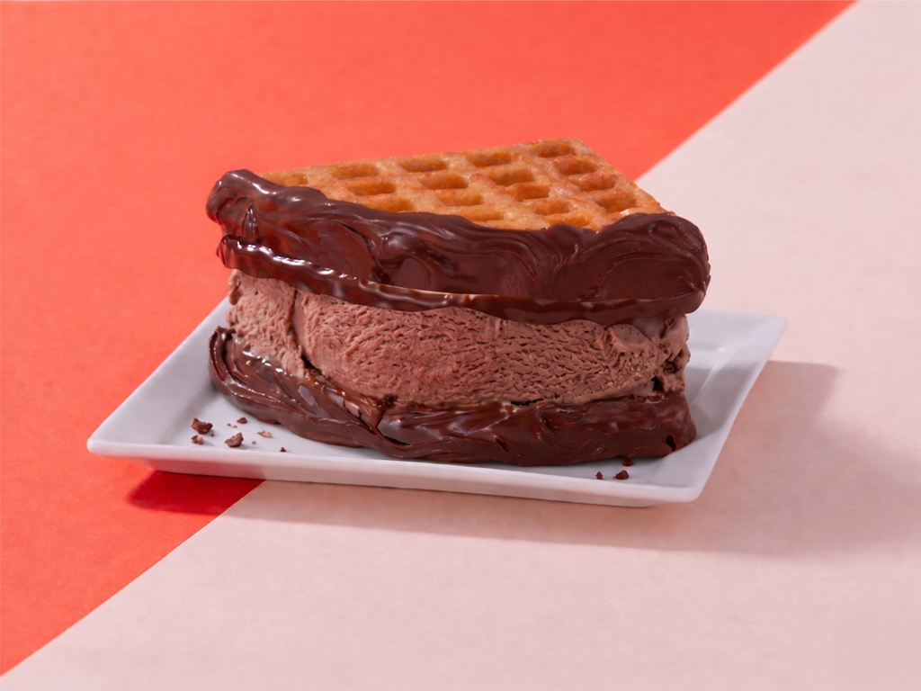 Nutella Waffle With Ice Cream