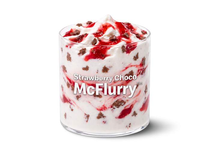Strawberry Choco McFlurry (M)